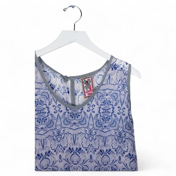 JOHNNY WAS Soft V-neck Rayon Dress or Tunic Lilac Gray - Small - Picture 3 of 7